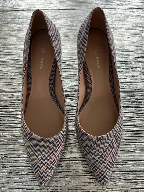 Cole Haan Shoes - Cole Haan Multitone Plaid Pointed-Toe Flats